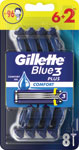 Gillette Blue3 jednorázový holiaci strojček Comfort 8 ks - Teta drogérie eshop