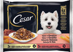 Cesar kapsičky pre dospelých psov: výber v šťave 4 x 100 g