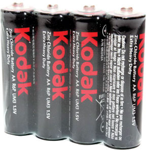 Kodak HD R06-AA zinkochloridová batéria tužková 4 ks vo fólii