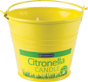 Citronella sviečka vedierko proti komárom 180 g