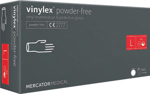 Vinylex rukavice vinylové nepudrované L  100 ks