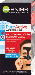 Garnier Pure Active Charcoal zlupovacia maska proti čiernym bodkám s aktívnym uhlím 50 ml