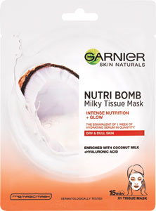 Garnier textilná pleťová maska Kokos