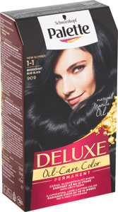 Palette Deluxe farba na vlasy Oil-Care Color 1-1 (909) Modročierny 50 ml