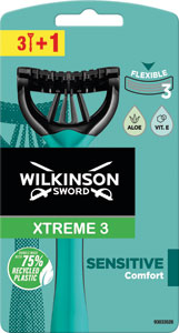 Wilkinson jednorazový holiaci strojček Xtreme 3 Sensitive 4 ks