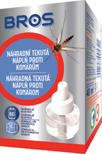 Bros Náhradná tekutá náplň proti komárom 40 ml