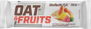 BioTechUSA OAT & FRUITS hruška - malina - jogurt 70 g
