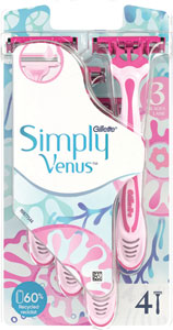 Simply Venus3 jednorázový holiaci strojček 4 ks