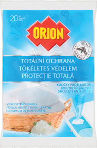 Orion Totálna ochrana guľôčky proti moliam vôňa čistého prádla 20 ks