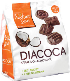 Diacoca sušienky s kakaovo-kokosovou príchuťou 180 g