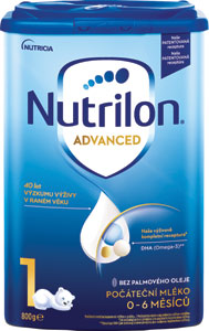 Nutrilon počiatočné dojčenské mlieko od narodenia  1 Advanced 800 g