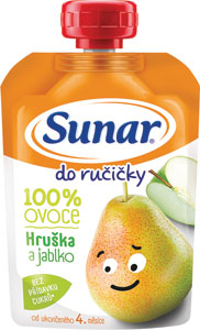 Sunar Do ručičky ovocná kapsička hruška 4m+ 100 g