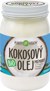 Purity Vision Fair Trade Bio kokosový olej panenský 420 ml