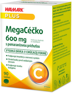 Megacéčko 600 mg s pomarančovou príchuťou 90 tabliet