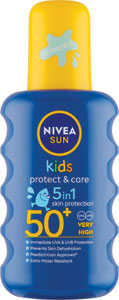 Nivea Sun Protect & Care detský farebný sprej na opaľovanie OF 50+ 200 ml