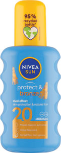 Nivea Sun Protect & Bronze sprej na opaľovanie podporujúci zhnednutie OF 20 200 ml