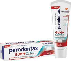 parodontax zubná pasta Citlivé zuby White 75 ml