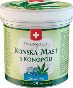 SwissMedicus konská masť s konopou chladivá 250 ml