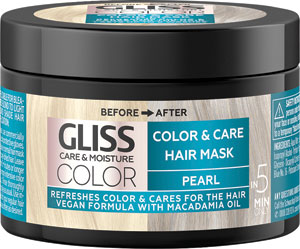 Gliss farbiaca maska COLOUR & Care Icy Pearl 150 ml