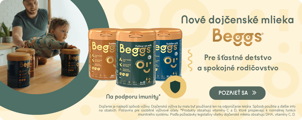 Dojčenské mlieka Beggs