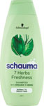 Schauma šampón na vlasy 7 Herbs 400 ml - Green Pharmacy šampón pre farbené a melírované vlasy harmanček a ľanový olej 350 ml | Teta drogérie eshop