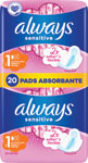Always Ultra hygienické vložky Normal Plus Sensitive 20 ks - Always Ultra hygienické vložky Secure Night 10 ks | Teta drogérie eshop