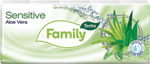 Tento hygienické vreckovky Family Aloe Vera 3-vrstvový, 10x10 - Teta drogérie eshop