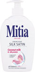 Mitia tekuté mydlo s dávkovačom Silk Satin 500 ml  - Teta drogérie eshop