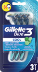 Gillette Blue3 jednorázový holiaci strojček Cool 3 ks - Teta drogérie eshop