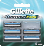 Gillette Contour Plus náhradné hlavice 5 ks - Teta drogérie eshop