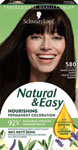 Schwarzkopf Natural&Easy farba na vlasy 580 Tmavohnedý zamat 60 ml