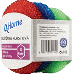 Q-Clean drôtenka plastová 3 ks  - Teta drogérie eshop