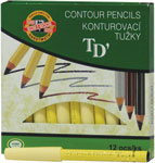KOH-I-NOOR ceruzka čierna - Dermacol ceruzka na oči vodeodolná Micro automatic čierna 1  | Teta drogérie eshop