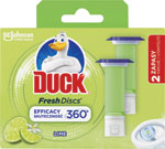 Duck Fresh Discs čistič WC duo náhradná náplň Limetka 2 x 36 ml - Bref tuhý WC blok Color Aktiv Flower 3 x 50 g | Teta drogérie eshop