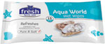 Fresh vlhčené utierky Aqua 15 ks - Q-Clean Vlhčené obrúsky na čistenie okuliarov 52 ks | Teta drogérie eshop