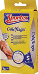 Spontex Goldfinger rukavice jednorázové latexové vel. S 10 ks - Q-Home gumové rukavice L/XL | Teta drogérie eshop