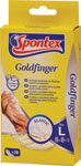 Spontex Goldfinger rukavice jednorázové latexové vel. L 10 ks - Q-Home gumové rukavice L/XL | Teta drogérie eshop