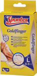 Spontex Goldfinger rukavice jednorázové latexové vel. L 10 ks - Teta drogérie eshop