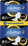Always Ultra hygienické vložky Secure Night 12 ks - Always Classic Single hygienické vložky Maxi night 6 ks | Teta drogérie eshop