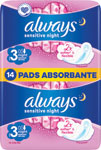 Always Ultra hygienické vložky Night Sensitive 14 ks - Always Ultra hygienické vložky Super Plus 16 ks | Teta drogérie eshop