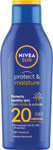 Nivea Sun Protect & Moisture hydratačné mlieko na opaľovanie SPF20 200 ml - Teta drogérie eshop