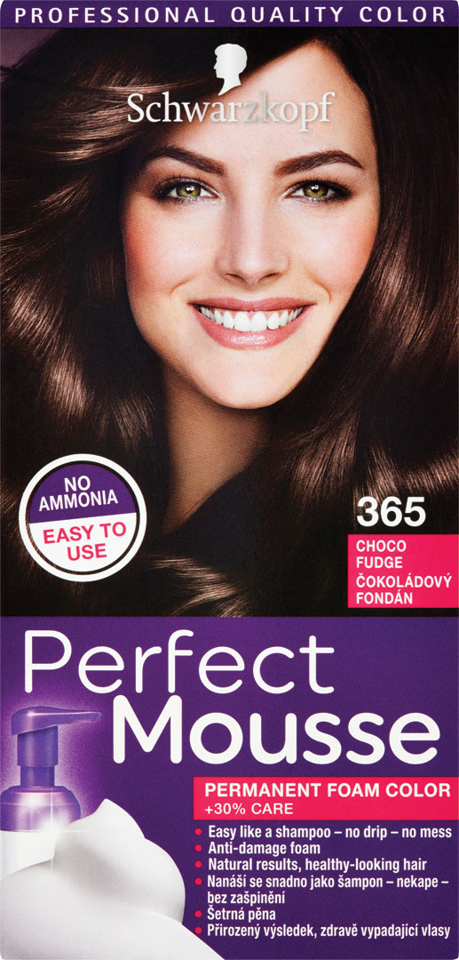 Schwarzkopf Perfect Mousse farba na vlasy 3-65 Čokoládový fondán (365 ...
