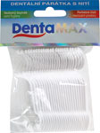 DentaMax dentálne špáradlá s niťou 24 ks - elmex Dentálná niť voskovaná mentol 50 m | Teta drogérie eshop