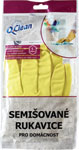 Q-Clean semišované rukavice pre domácnosť veľkosť L - Teta drogérie eshop