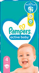 Pampers Active Baby detské plienky veľkosť 4 9-14kg 58 ks - Teta drogérie eshop