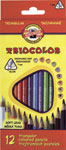 KOH-I-NOOR pastelky Triocolor trojhranná 7.0 mm 12 ks - KOH-I-NOOR pastelky 12 ks Krtko dlhé | Teta drogérie eshop