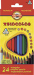 KOH-I-NOOR pastelky Triocolor trojhranná 7.0 mm 24 ks - KOH-I-NOOR pastelky krtko 6 ks | Teta drogérie eshop