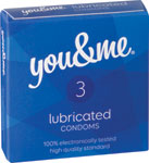 You & me lubrikovaný kondóm 3 ks - Teta drogérie eshop
