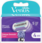 Venus Swirl Extra Smooth náhradné hlavice 4 ks - Venus Smooth strojček + 5 holiacih hlavíc | Teta drogérie eshop