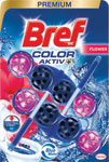 Bref tuhý WC blok Premium Color Aktiv+ Flower 100 g